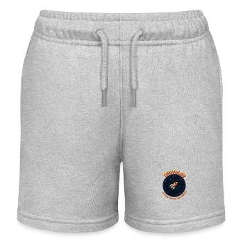 Reisende auf der ganzen Welt - Kinder Organic Joggingshorts Mini Bolter von Stanley/Stella - Grau meliert - Vorne