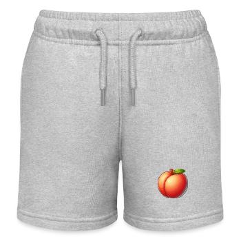 Pfirsichfrucht - Kinder Organic Joggingshorts Mini Bolter von Stanley/Stella - Grau meliert - Vorne