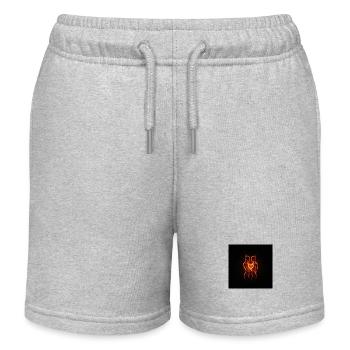 Paar mit Herz - Kinder Organic Joggingshorts Mini Bolter von Stanley/Stella - Grau meliert - Vorne