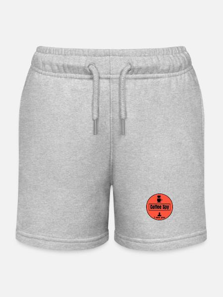 Coffee Spy Ceber Rouge : T-shirt Amateur de Café - Short de jogging enfant bio Stanley/Stella - gris chiné