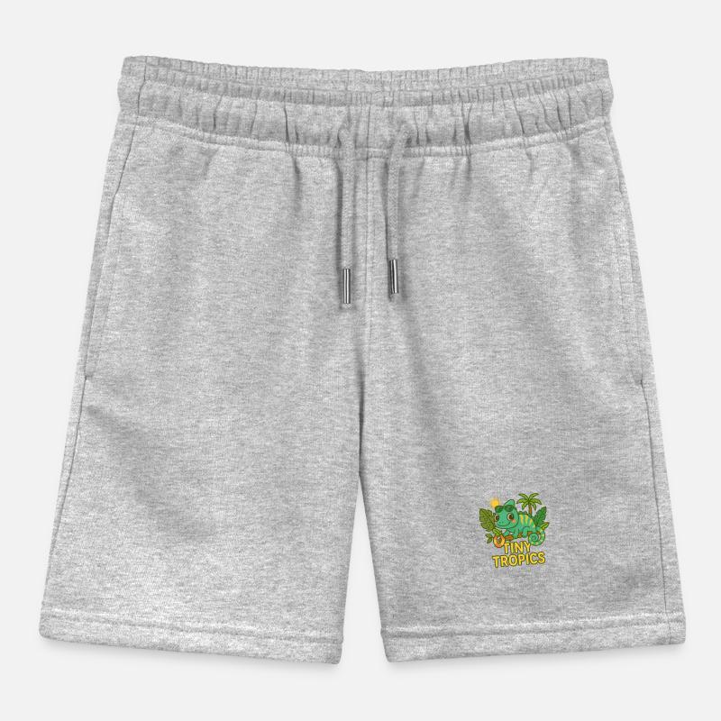 Tiny Tropics – Chameleon Kids Organic Sweat Shorts by Stanley/Stella
