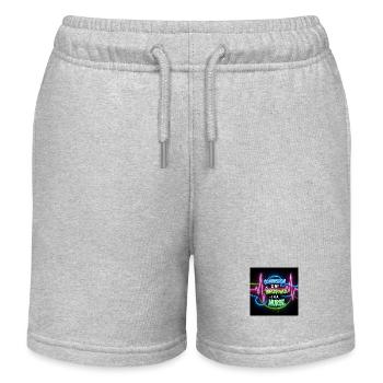 Nurse off Duty Designs - Kids Organic Sweat Shorts by Stanley/Stella - heather grey - Front