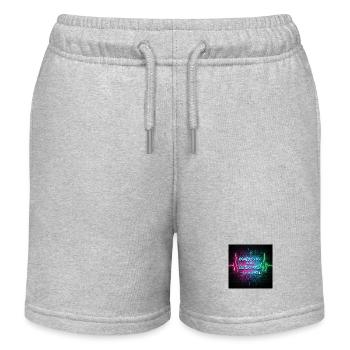 Nurse off Duty Design Shirt - Kids Organic Sweat Shorts by Stanley/Stella - heather grey - Front