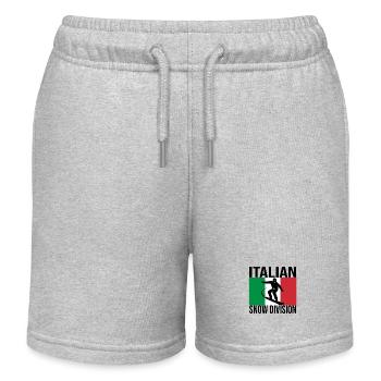 T-shirt de snowboard Italian Snow Division - Short de jogging enfant bio Stanley/Stella - gris chiné - Devant