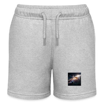 Illusion spatiale futuriste - Short de jogging enfant bio Stanley/Stella - gris chiné - Devant