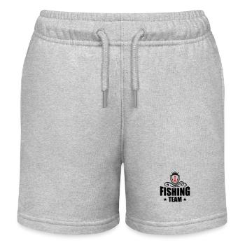 Hameçon de pêche en équipe de pêche - Short de jogging enfant bio Stanley/Stella - gris chiné - Devant