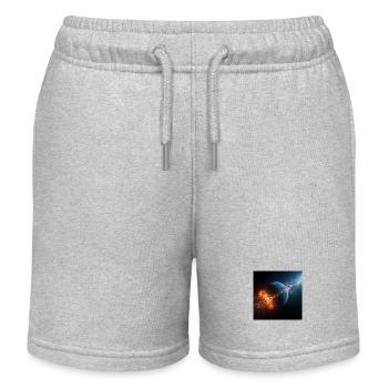 Allume-feu cosmique - Short de jogging enfant bio Stanley/Stella - gris chiné - Devant