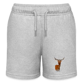 Rentier - Kinder Organic Joggingshorts Mini Bolter von Stanley/Stella - Grau meliert - Vorne