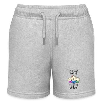 Grossesse enceinte - Short de jogging enfant bio Stanley/Stella - gris chiné - Devant