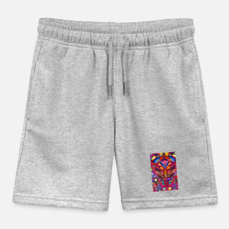 Shapes and patterns Kids Organic Sweat Shorts by Stanley/Stella