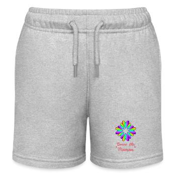 BONNE FÊTE MAMAN. MAMAN. FÊTE DES MÈRES. JE T'AIME - Short de jogging enfant bio Stanley/Stella - gris chiné - Devant