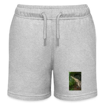 Weser Leine Bergland Kletterer - Kinder Organic Joggingshorts Mini Bolter von Stanley/Stella - Grau meliert - Vorne