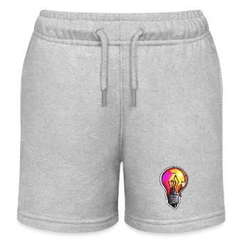Ampoule / Ampoule / Luminosité / Lumière - Short de jogging enfant bio Stanley/Stella - gris chiné - Devant