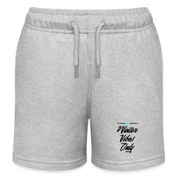 Ambiance hivernale seulement 2 - Short de jogging enfant bio Stanley/Stella - gris chiné - Devant