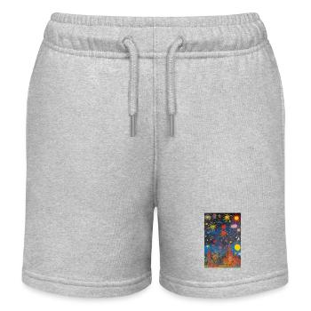 Rêves Citadins - Short de jogging enfant bio Stanley/Stella - gris chiné - Devant