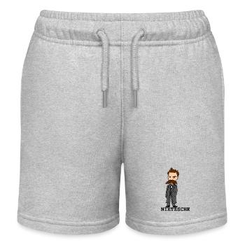 Nietzsche - Short de jogging enfant bio Stanley/Stella - gris chiné - Devant