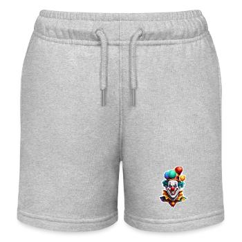 Clown / Circus / Carnival / Carnival / Playful - Kids Organic Sweat Shorts by Stanley/Stella - heather grey - Front
