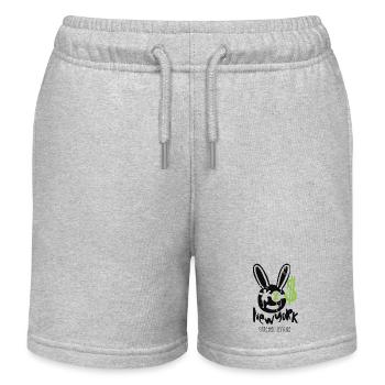 street, new york, rabbit, dollar - Kinder Organic Joggingshorts Mini Bolter von Stanley/Stella - Grau meliert - Vorne