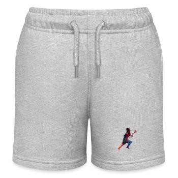 L’art sportif de la crosse #lacrosse #sport - Short de jogging enfant bio Stanley/Stella - gris chiné - Devant