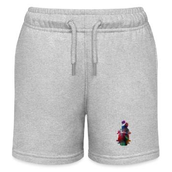 Bobsleigh sport art #bobsleigh #sport - Short de jogging enfant bio Stanley/Stella - gris chiné - Devant