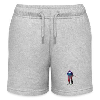 Biathlon Sport Kunst #biathlon #sport - Kinder Organic Joggingshorts Mini Bolter von Stanley/Stella - Grau meliert - Vorne
