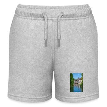 Stadtbild von Esslingen am Neckar von der Agnesbrücke aus - Kinder Organic Joggingshorts Mini Bolter von Stanley/Stella - Grau meliert - Vorne
