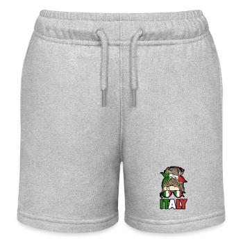 Italie Italien Italien Italie - Short de jogging enfant bio Stanley/Stella - gris chiné - Devant