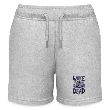 Wake the Dead - Kids Organic Sweat Shorts by Stanley/Stella - heather grey - Front