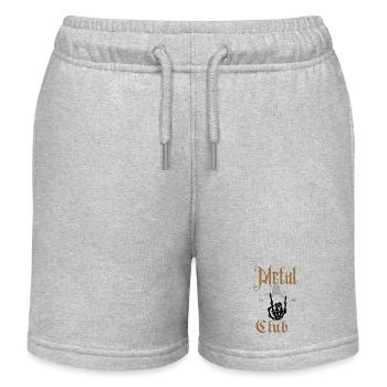 Metal Club / cooles Designe - Kinder Organic Joggingshorts Mini Bolter von Stanley/Stella - Grau meliert - Vorne