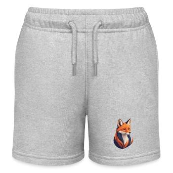 Fuchs - Kinder Organic Joggingshorts Mini Bolter von Stanley/Stella - Grau meliert - Vorne