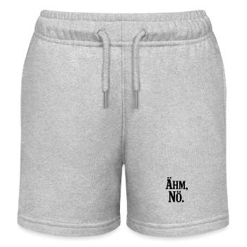 Um, nope Before you ask No - Kids Organic Sweat Shorts by Stanley/Stella - heather grey - Front