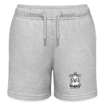 I do that but I look at evil seagull - Kids Organic Sweat Shorts by Stanley/Stella - heather grey - Front