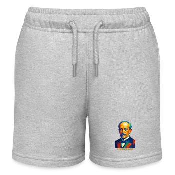 WPAP Polygon Porträt Richard Strauss Komponist - Kinder Organic Joggingshorts Mini Bolter von Stanley/Stella - Grau meliert - Vorne