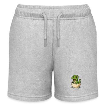 Baby T-Rex - Kinder Organic Joggingshorts Mini Bolter von Stanley/Stella - Grau meliert - Vorne