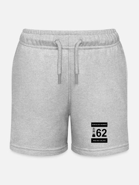 62 pas de calais - Short de jogging enfant bio Stanley/Stella - gris chiné