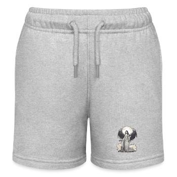 Dark Angel - Kinder Organic Joggingshorts Mini Bolter von Stanley/Stella - Grau meliert - Vorne