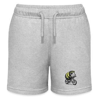 Cochon d’Inde cycliste - Short de jogging enfant bio Stanley/Stella - gris chiné - Devant