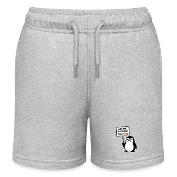 Humorvoller Postkartentyp mit Kakerlake - Kinder Organic Joggingshorts Mini Bolter von Stanley/Stella - Grau meliert - Vorne