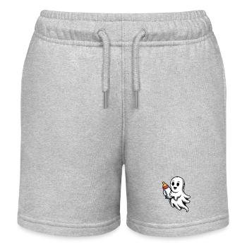 Little Ghost with Vial - Kids Organic Sweat Shorts by Stanley/Stella - heather grey - Front