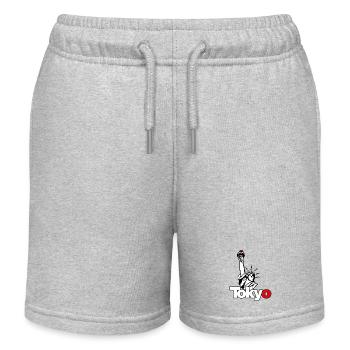 Tokyo Liberty – Urban Parody T-Shirt - Kids Organic Sweat Shorts by Stanley/Stella - heather grey - Front