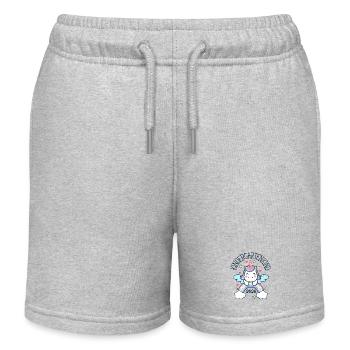 Kindergartenkind Einhorn Regenbogen Kiga - Kinder Organic Joggingshorts Mini Bolter von Stanley/Stella - Grau meliert - Vorne