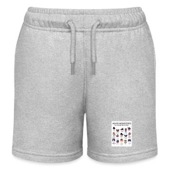 ADHS-Monster, von denen du nichts hörst - Kinder Organic Joggingshorts Mini Bolter von Stanley/Stella - Grau meliert - Vorne