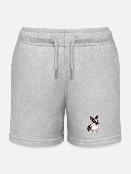 Paulinchen - Short de jogging enfant bio Stanley/Stella - gris chiné
