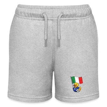 Italien Fußball Fan Shirt für stolze Fans - Kinder Organic Joggingshorts Mini Bolter von Stanley/Stella - Grau meliert - Vorne