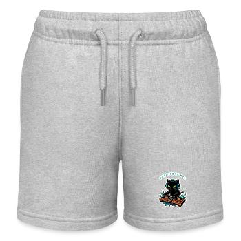 Purrfect Mix Kitty DJ - Short de jogging enfant bio Stanley/Stella - gris chiné - Devant