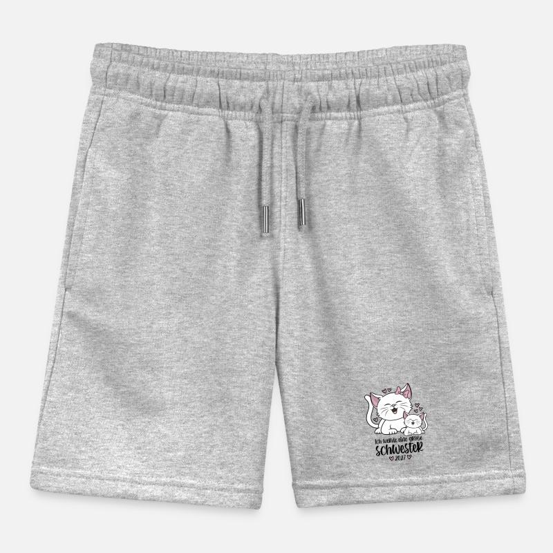 Ich werde eine Große Schwester 2027 Katzen Kinder Organic Joggingshorts Mini Bolter von Stanley/Stella