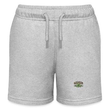 Irish Girl Shamrock Emblem - Kinder Organic Joggingshorts Mini Bolter von Stanley/Stella - Grau meliert - Vorne
