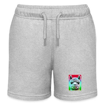 Alpaga - Short de jogging enfant bio Stanley/Stella - gris chiné - Devant