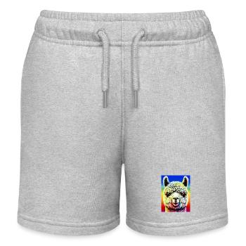 Alpaga - Short de jogging enfant bio Stanley/Stella - gris chiné - Devant