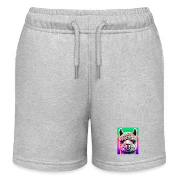 Alpaga - Short de jogging enfant bio Stanley/Stella - gris chiné - Devant